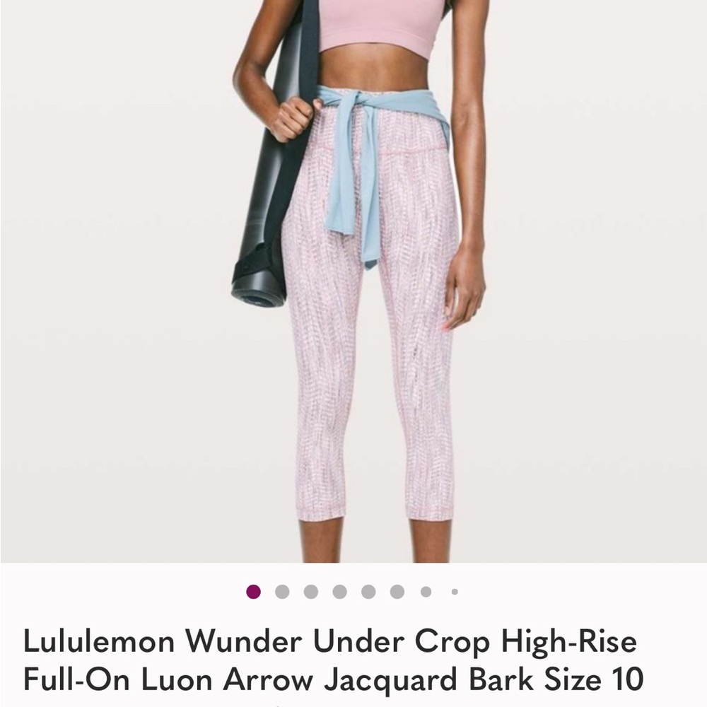 Lululemon wonder under Luon  crops size 4